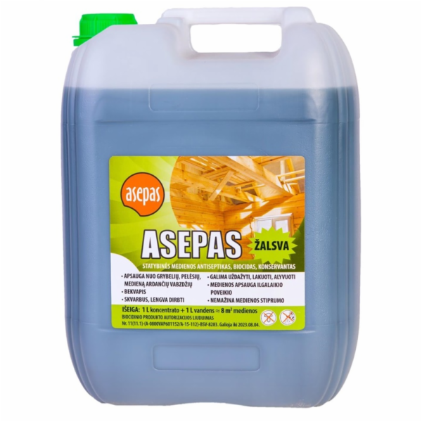 ANTISEPTICKÝ ASEP ZELENÝ 10L