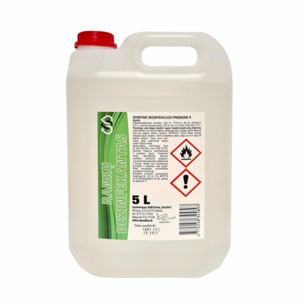 Dezinfekce na ruce na bázi lihu R Koslita, 5 l