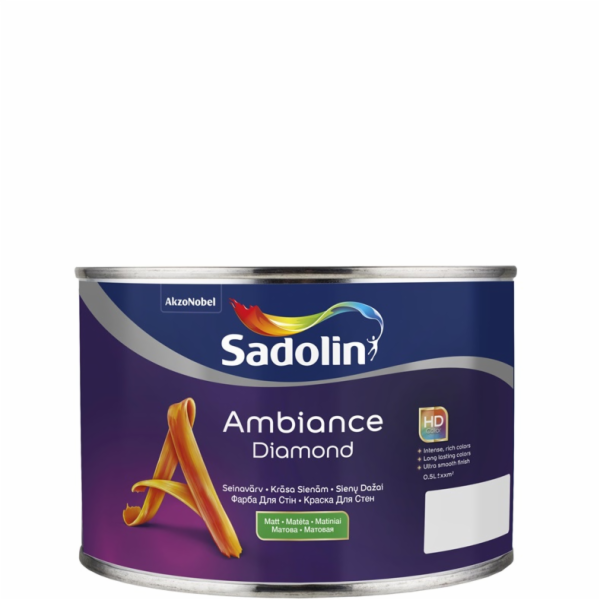 Barva SADOLIN AMBIANCE DIAMOND BW, 0,5l
