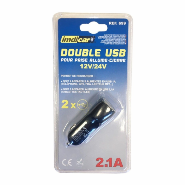 Nabíječka do auta 2× USB