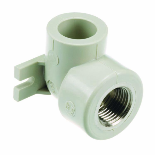 Upevňovací koleno 09.2525 PPR, vnitřní závit 25 mmx3/4".