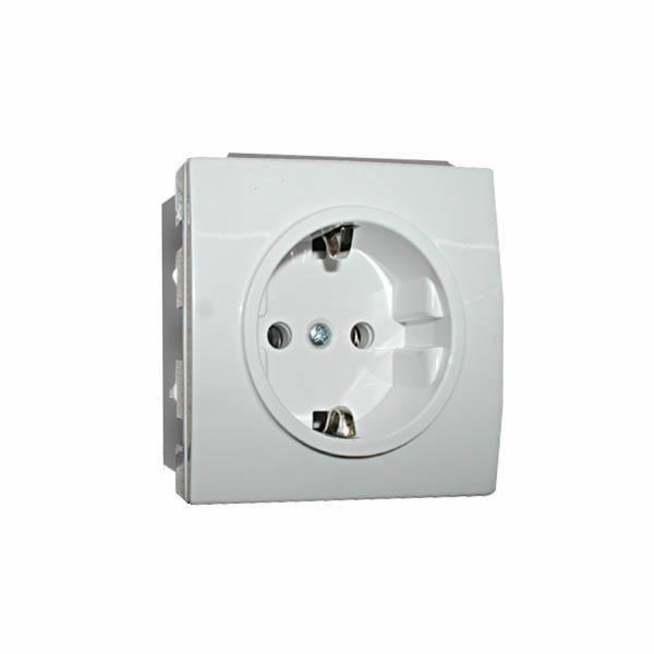 Zásuvka VILMA SL250, s uzemněním, barva bílá
