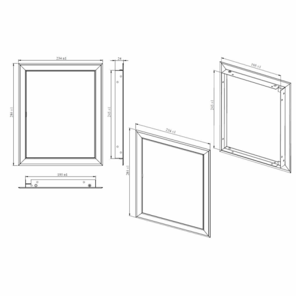 Revizní dvířka RD-200x250