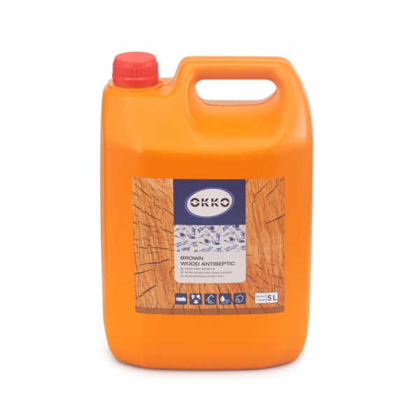 Antiseptikum na dřevo Okko T, hnědá, 5l