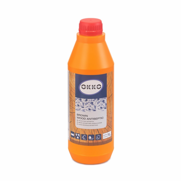 Antiseptikum na dřevo Okko T, hnědá, 1l