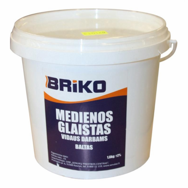 Bílý tmel na dřevo Briko, 1,6 kg