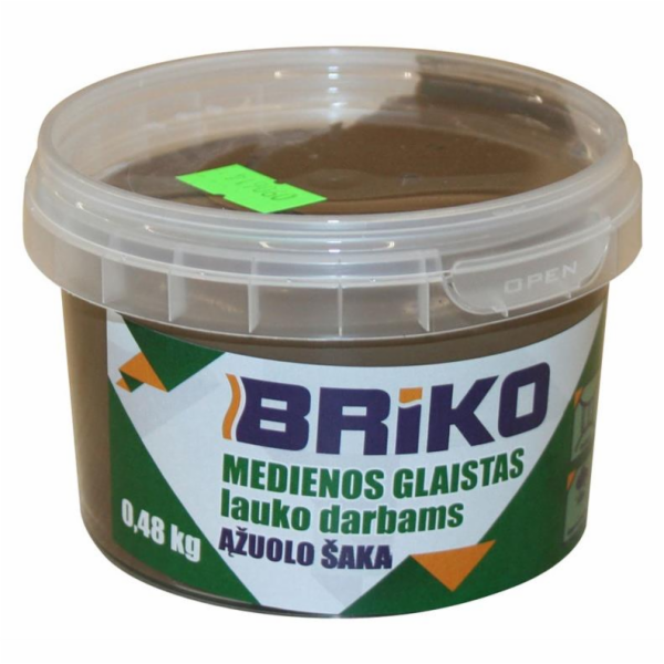 Dubový tmel na dřevo Briko v barvě větví, 0,48 kg