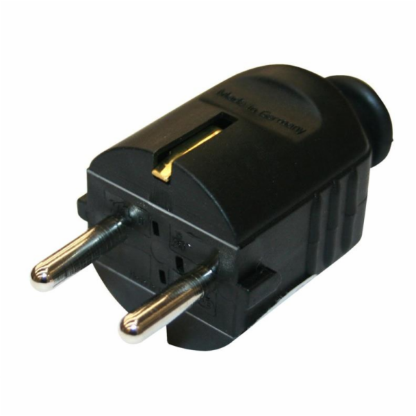 Zástrčka N&L, 3P, 16A, 250V, černá