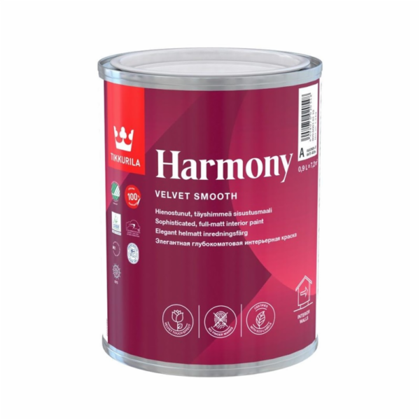 Akrylová barva Tikkurila Harmony A, bílá, 0,9l