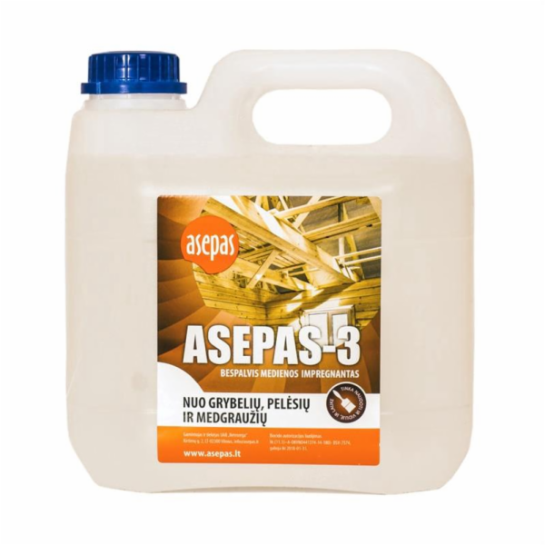 Antiseptikum Asepas-3, bezbarvý, 3 l