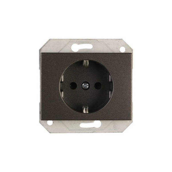 Zásuvka VILMA XP500, s vývodem, barva antracit