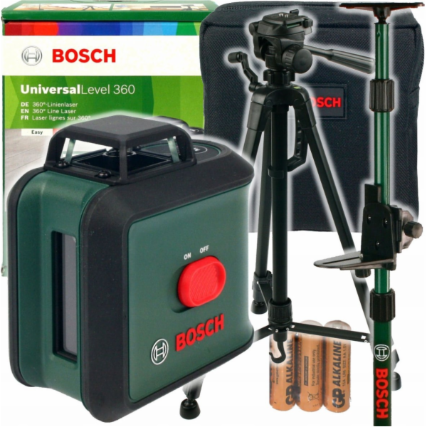 Vodováha Bosch Green UniversalLevel 360 SET, zelená