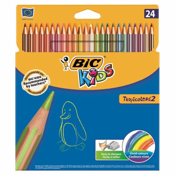 Barevné tužky BIC 937518, 24 barev