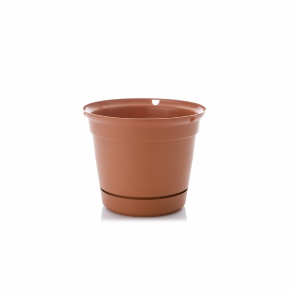 Hrnec Uniplastex Terra UDTW19, plast, O 19 cm, hnědý