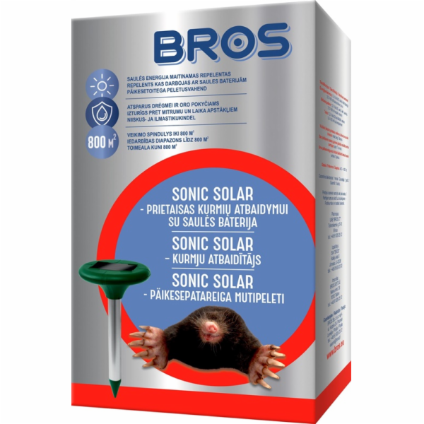 Bros Sonic odpuzovač krtků se slunečními bateriemi 1ks