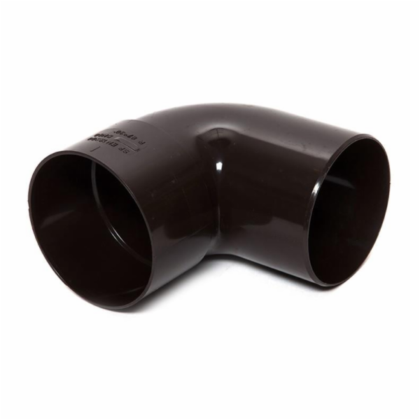 Koleno svodové 87O, PVC, O 50 mm, hnědé