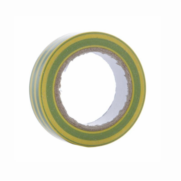 Izolační páska, Bycom, 0,13 x 15 mm. 10 let žluto zelená