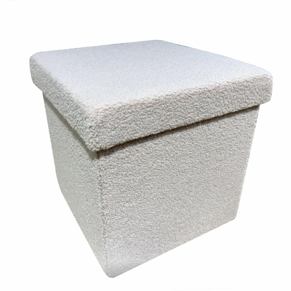 Pouf Domoletti HS522-10, šedý, 38 cm x 38 cm x 38 cm