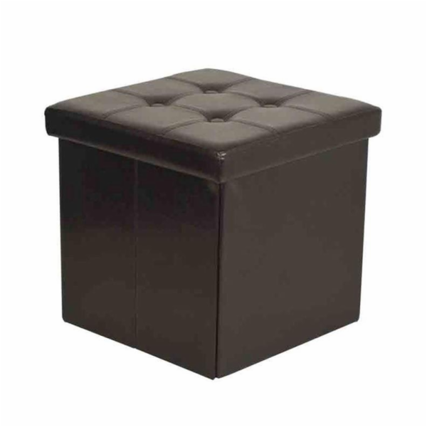 Pouf Domoletti XYF2108B, hnědý, 38 cm x 38 cm x 38 cm