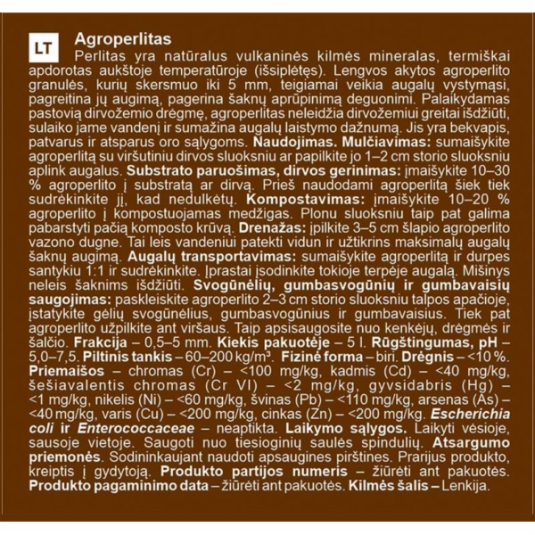 Zahradní centrum Agroperlita, 5 l
