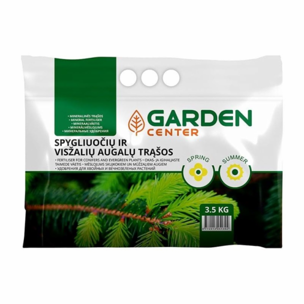 Jehličnaté a stálezelené hnojivo GARDEN CENTER, 3,5 kg
