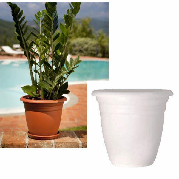 Plastový hrnec DOMOLETTI TE000050-110, O50 cm, bílý