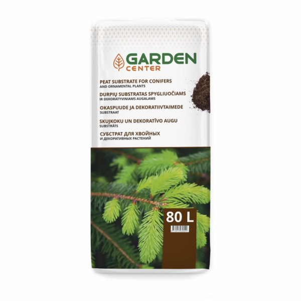 Rašelinový substrát pro jehličnany GARDEN CENTER, 80l
