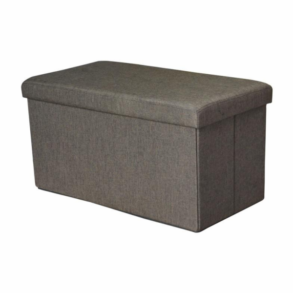 Pouf Domoletti XYF634B, hnědý, 76,5 cm x 40,5 cm x 40,5 cm
