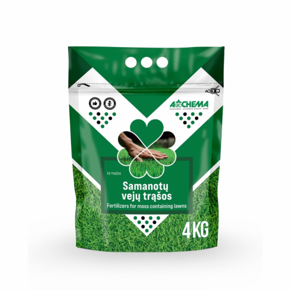 Hnojiva pro mechový trávník Agrochema, 4 kg