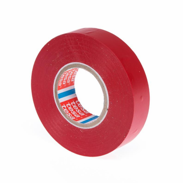 Izolační páska Tesa Premium, červená, 19 mm x 33 m