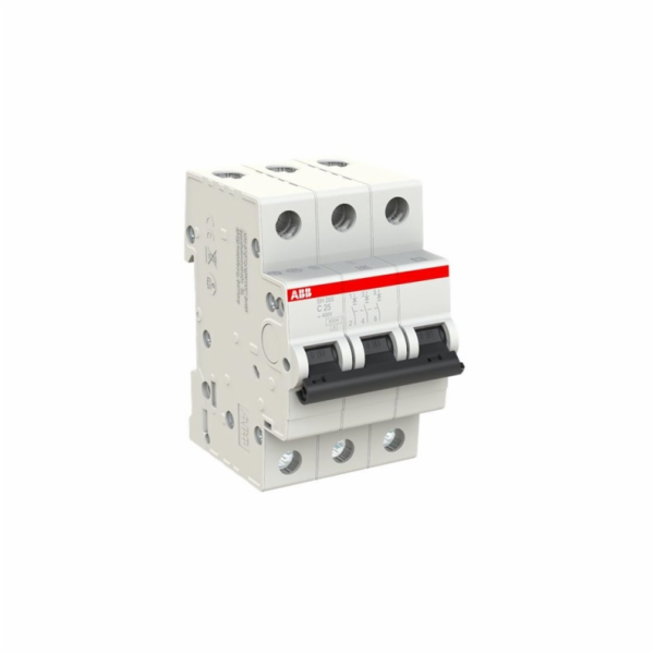 Automatický spínač ABB SH203, 3P, C, 25A, 6kA
