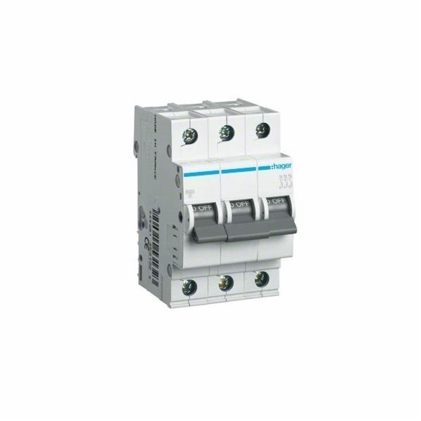 SPÍNAČ AUTOMATICKÝ HAGER 3P 50A C 6KA