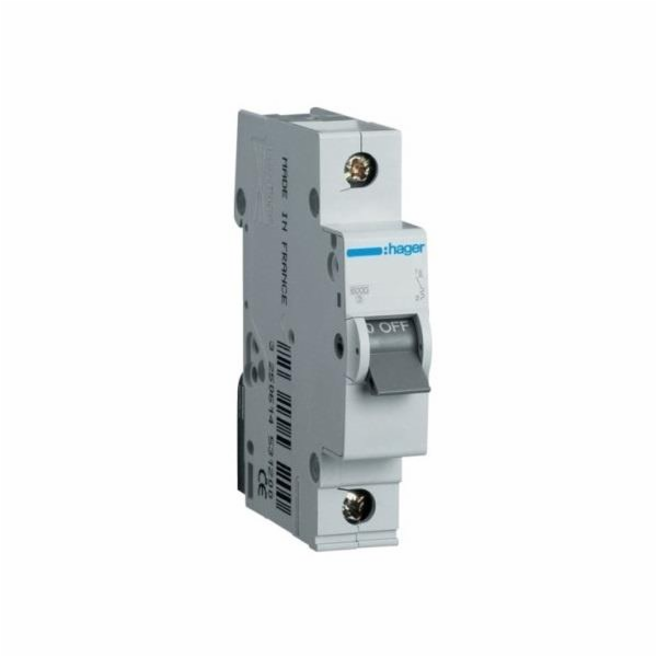 SPÍNACÍ AUTOMAT HAGER 1P 6A C 6KA