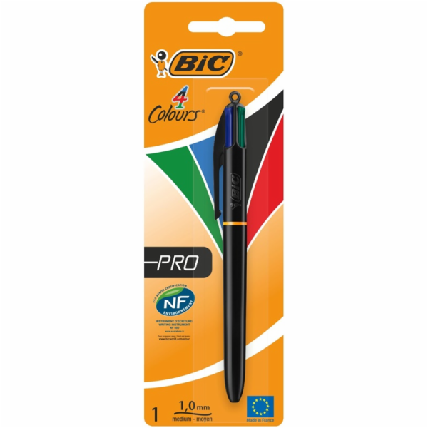 Kuličkové pero Bic 4v1, černé