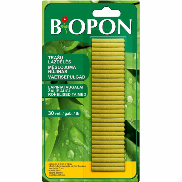 Tyčinky na hnojivo pro olistěné rostliny, Biopon, 1125, 3...