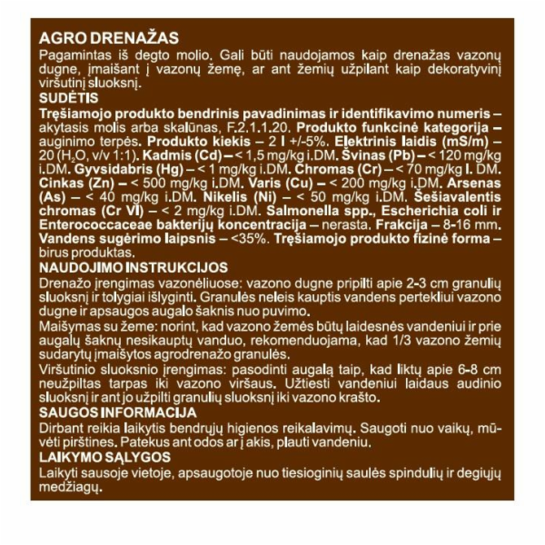 Agrodrenážní zahradní centrum, 8 - 16 mm, 2 l
