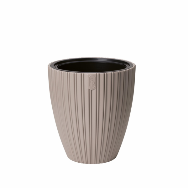 Hrnec FORM PLASTIC MIKA, plast, H 38,5 cm, hnědý sp.