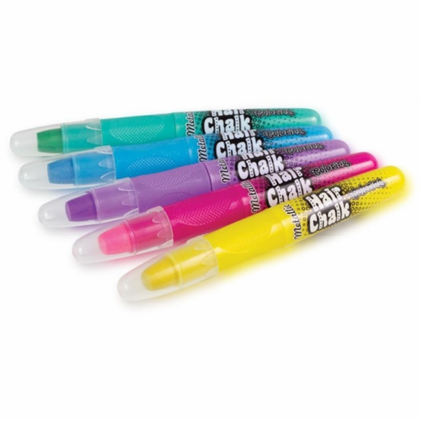 Lesklé pastelky na vlasy COLORINO 68680PTR, 5 ks.
