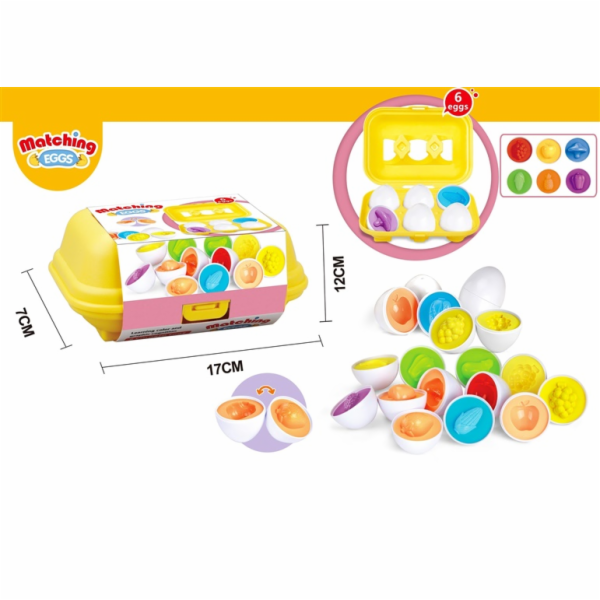 Vzdělávací hračka Matching Eggs MX0390403