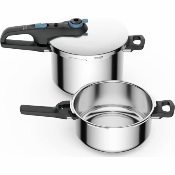 TEFAL Secure Trendy tlakový hrnec 4 l + 6L + koš P2584301
