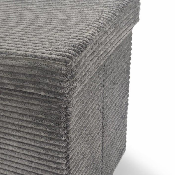 POUF 38X38X76 CM ŠEDÁ VELK