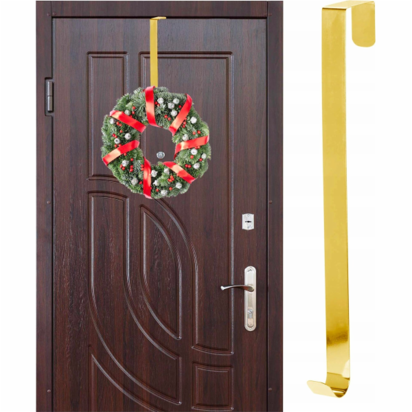 Háček na vánoční věnec, AAE328350, 29 cm, zlatý