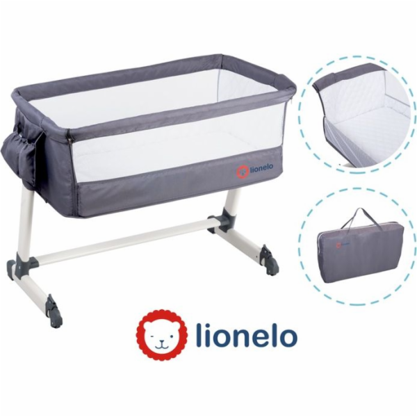 Cestovní postýlka Lionelo THEO Dark Grey