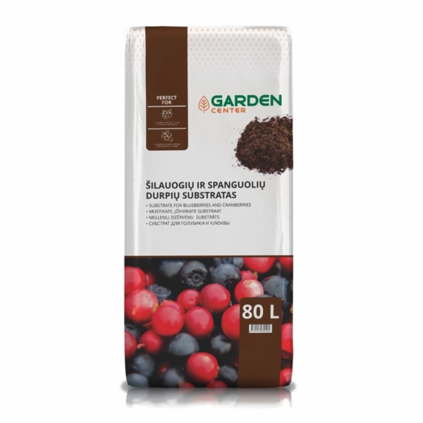 GARDEN CENTER brusinkový rašelinový substrát, 80 l
