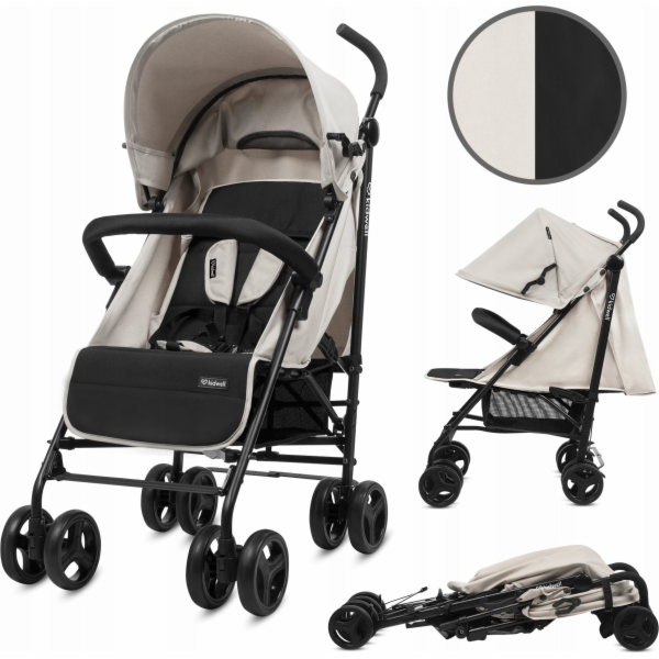 Kočárek Kidwell KOČÁR KIDWELL UMBRELLA QUGAR BEIGE/BLACK ...