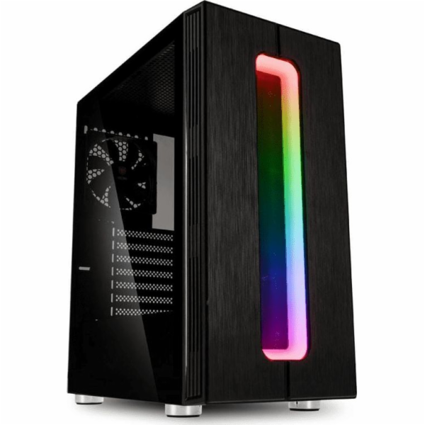 Kolink Nimbus RGB Midi-Tower Tempered Glass - černé