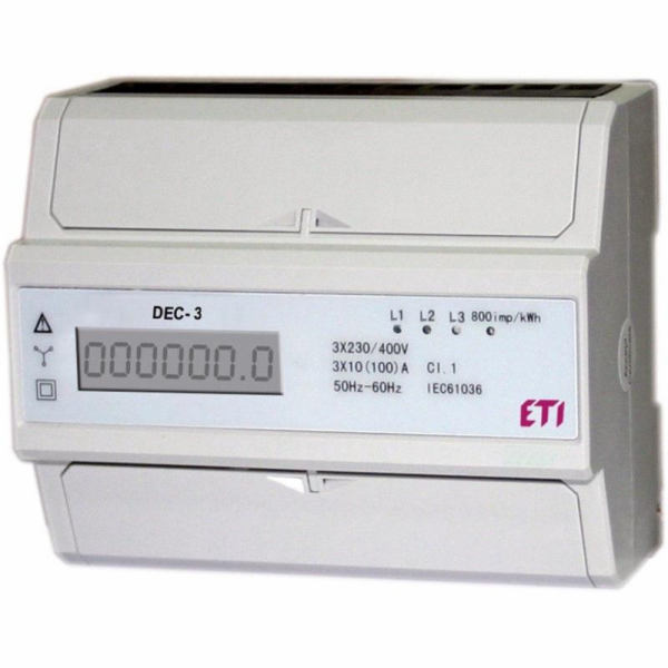 Modulární elektroměr (DEC-3, 3-fázový)