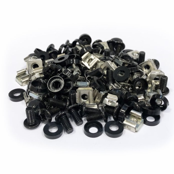 Montážní sada  M6  (50ks / bal.) - 12mm BLACK