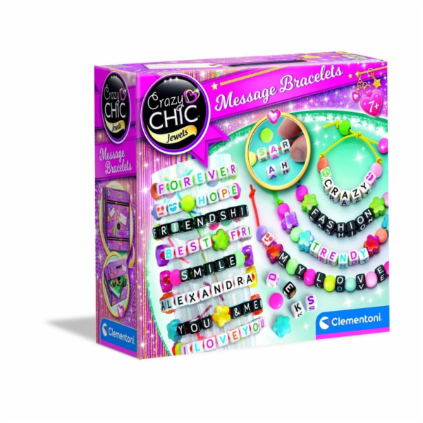 Sada na výrobu náramků Clementoni Message Bracelets