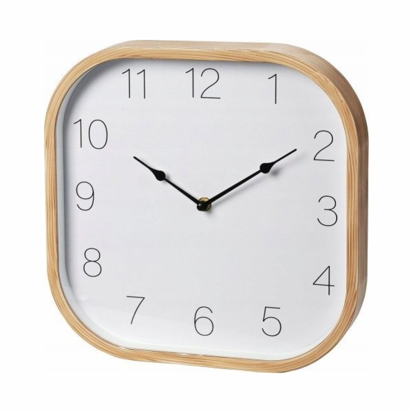 Hodiny nástěnné 30 cm dekor dřevo KO-NB1701020
